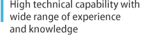 High technical capability with wide range of experience and knowledge